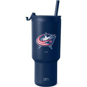 imageSimple Modern Officially Licensed NHL San Jose Sharks 30 oz Tumbler with Flip Lid and Straws  Hockey Insulated Cup Stainless Steel  Gifts for Men Women  Trek Collection  San Jose SharksColumbus Blue Jackets