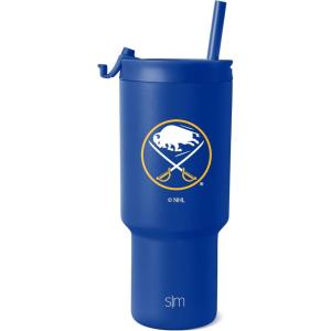 imageSimple Modern Officially Licensed NHL San Jose Sharks 30 oz Tumbler with Flip Lid and Straws  Hockey Insulated Cup Stainless Steel  Gifts for Men Women  Trek Collection  San Jose SharksBuffalo Sabres
