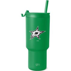 imageSimple Modern Officially Licensed NHL San Jose Sharks 30 oz Tumbler with Flip Lid and Straws  Hockey Insulated Cup Stainless Steel  Gifts for Men Women  Trek Collection  San Jose SharksDallas Stars
