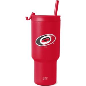 imageSimple Modern Officially Licensed NHL San Jose Sharks 30 oz Tumbler with Flip Lid and Straws  Hockey Insulated Cup Stainless Steel  Gifts for Men Women  Trek Collection  San Jose SharksCarolina Hurricanes