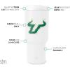 imageSimple Modern Officially Licensed Collegiate Florida Gators 30 oz Tumbler with Flip Lid and Straws  Insulated Cup Stainless Steel  Gifts for Men Women  Trek Collection  University of Florida30oz