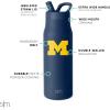 imageSimple Modern Officially Licensed Collegiate Ohio State Buckeyes Water Bottle with Straw Lid  NCAA Insulated Stainless Steel Travel Thermos  Leak Proof  Mesa Collection  Ohio State UniversityMichigan Wolverines
