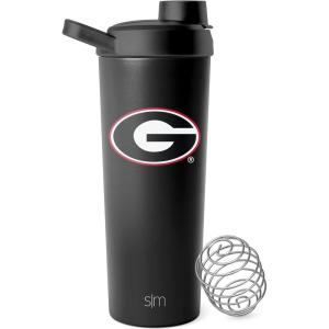 imageSimple Modern Officially Licensed Collegiate Georgia Bulldogs Stainless Steel Shaker Bottle with Ball 24oz  Metal Cup for Protein Mixes Pre Workout  Rally Collection  University of GeorgiaGeorgia Bulldogs