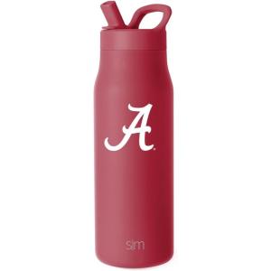 imageSimple Modern Officially Licensed Collegiate Ohio State Buckeyes Water Bottle with Straw Lid  NCAA Insulated Stainless Steel Travel Thermos  Leak Proof  Mesa Collection  Ohio State UniversityAlabama Crimson Tide