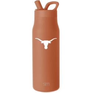 imageSimple Modern Officially Licensed Collegiate Ohio State Buckeyes Water Bottle with Straw Lid  NCAA Insulated Stainless Steel Travel Thermos  Leak Proof  Mesa Collection  Ohio State UniversityTexas Longhorns