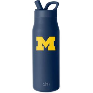 imageSimple Modern Officially Licensed Collegiate Ohio State Buckeyes Water Bottle with Straw Lid  NCAA Insulated Stainless Steel Travel Thermos  Leak Proof  Mesa Collection  Ohio State UniversityMichigan Wolverines