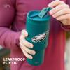 imageSimple Modern Officially Licensed NFL Detroit Lions 30 oz Tumbler with Flip Lid and Straws  Insulated Cup Stainless Steel  Gifts for Men Women  Trek Collection  Detroit LionsPhiladelphia Eagles Black