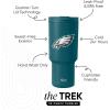 imageSimple Modern Officially Licensed NFL Detroit Lions 30 oz Tumbler with Flip Lid and Straws  Insulated Cup Stainless Steel  Gifts for Men Women  Trek Collection  Detroit LionsPhiladelphia Eagles