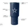 imageSimple Modern Officially Licensed NFL Detroit Lions 30 oz Tumbler with Flip Lid and Straws  Insulated Cup Stainless Steel  Gifts for Men Women  Trek Collection  Detroit LionsDallas Cowboys