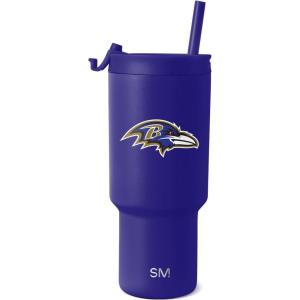 imageSimple Modern Officially Licensed NFL Detroit Lions 30 oz Tumbler with Flip Lid and Straws  Insulated Cup Stainless Steel  Gifts for Men Women  Trek Collection  Detroit LionsBaltimore Ravens