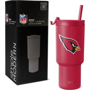 imageSimple Modern Officially Licensed NFL Detroit Lions 30 oz Tumbler with Flip Lid and Straws  Insulated Cup Stainless Steel  Gifts for Men Women  Trek Collection  Detroit LionsArizona Cardinals