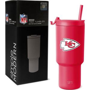 imageSimple Modern Officially Licensed NFL Detroit Lions 30 oz Tumbler with Flip Lid and Straws  Insulated Cup Stainless Steel  Gifts for Men Women  Trek Collection  Detroit LionsKansas City Chiefs