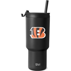 imageSimple Modern Officially Licensed NFL Detroit Lions 30 oz Tumbler with Flip Lid and Straws  Insulated Cup Stainless Steel  Gifts for Men Women  Trek Collection  Detroit LionsCincinnati Bengals