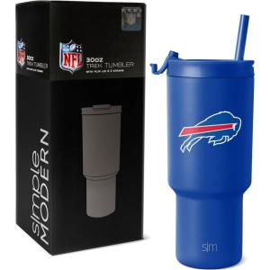 imageSimple Modern Officially Licensed NFL Detroit Lions 30 oz Tumbler with Flip Lid and Straws  Insulated Cup Stainless Steel  Gifts for Men Women  Trek Collection  Detroit LionsBuffalo Bills