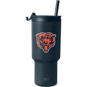 imageSimple Modern Officially Licensed NFL Detroit Lions 30 oz Tumbler with Flip Lid and Straws  Insulated Cup Stainless Steel  Gifts for Men Women  Trek Collection  Detroit LionsChicago Bears