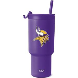 imageSimple Modern Officially Licensed NFL Detroit Lions 30 oz Tumbler with Flip Lid and Straws  Insulated Cup Stainless Steel  Gifts for Men Women  Trek Collection  Detroit LionsMinnesota Vikings