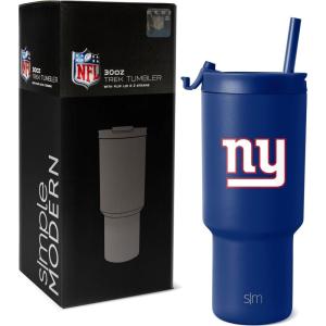 imageSimple Modern Officially Licensed NFL Detroit Lions 30 oz Tumbler with Flip Lid and Straws  Insulated Cup Stainless Steel  Gifts for Men Women  Trek Collection  Detroit LionsNew York Giants