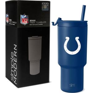 imageSimple Modern Officially Licensed NFL Detroit Lions 30 oz Tumbler with Flip Lid and Straws  Insulated Cup Stainless Steel  Gifts for Men Women  Trek Collection  Detroit LionsIndianapolis Colts