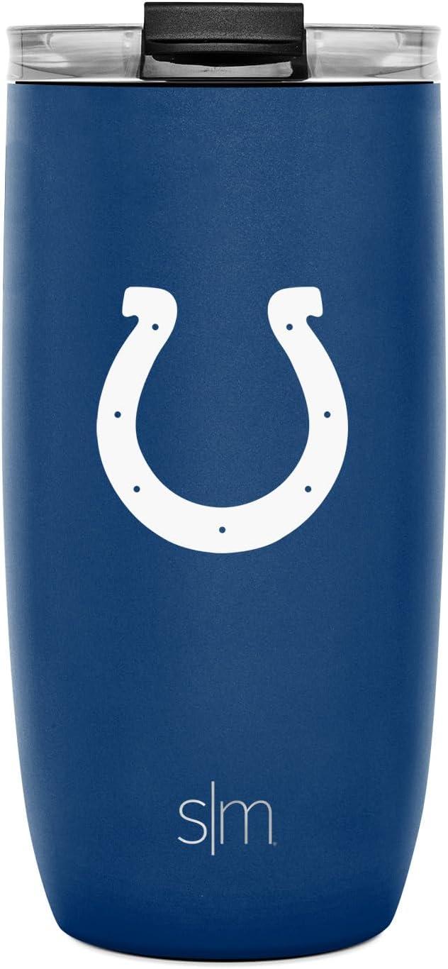 imageSimple Modern Officially Licensed NFL Pittsburgh Steelers 16oz Travel Coffee Tumbler with Flip Lid  Stainless Steel Cup  Football Gifts for Men Women  Voyager Collection  Pittsburgh SteelersIndianapolis Colts