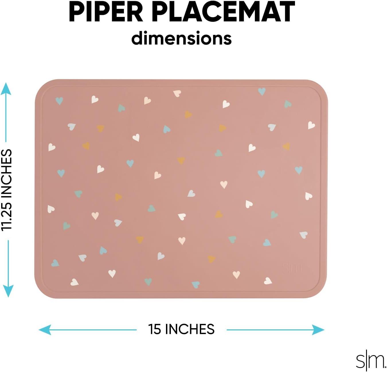 imageSimple Modern Silicone Placemat for Baby Toddlers Kids  NonSlip Baby Eating Table Food Mat for Restaurants and Dining Table  Piper Collection  Sea Glass SageBaby Shark Friends