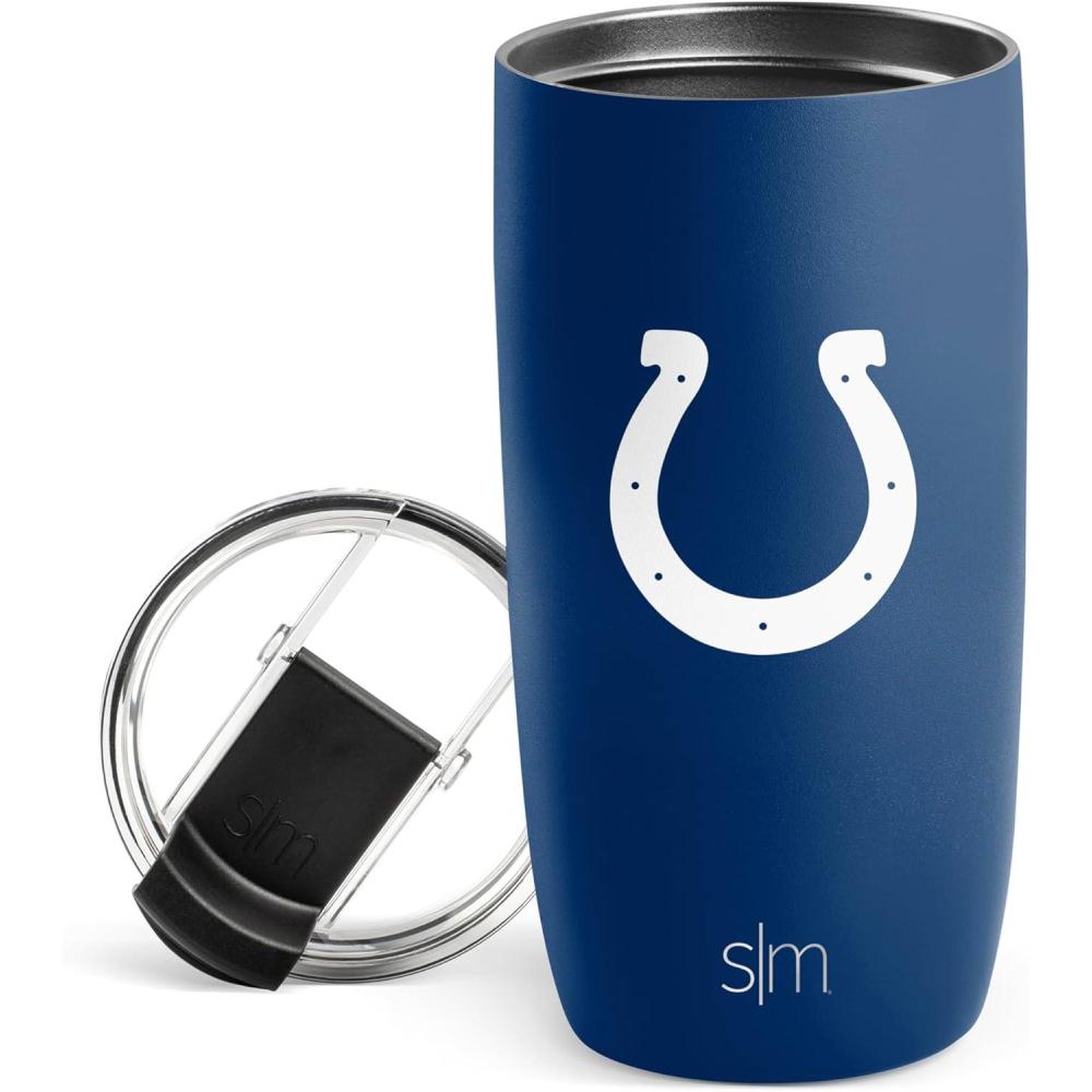 imageSimple Modern Officially Licensed NFL Pittsburgh Steelers 16oz Travel Coffee Tumbler with Flip Lid  Stainless Steel Cup  Football Gifts for Men Women  Voyager Collection  Pittsburgh SteelersIndianapolis Colts