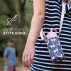 imageSimple Modern Kids Water Bottle Carrier Sling with Adjustable Strap  Bottle Holder Crossbody Bag for Walking Hiking and School  Summit Collection  Solar SystemBlush