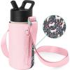imageSimple Modern Kids Water Bottle Carrier Sling with Adjustable Strap  Bottle Holder Crossbody Bag for Walking Hiking and School  Summit Collection  Solar SystemUnicorn Fields