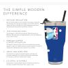 imageSimple Modern Officially Licensed NBA Tumbler with Flip Lid and Straw Insulated Stainless Steel Cup  Cruiser Collection  30ozBrooklyn Nets