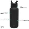 imageSimple Modern Officially Licensed NBA Water Bottle with Straw Lid Insulated Stainless Steel Thermos Gift  Summit Collection  32oz32 Ounces