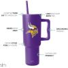 imageSimple Modern Officially Licensed NFL 40oz Tumbler with Handle and Straw Lid  Football Thermos Gifts for Men Women Christmas  Trek Collection  Dallas CowboysMinnesota Vikings