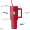 imageSimple Modern Officially Licensed NFL 40oz Tumbler with Handle and Straw Lid  Football Thermos Gifts for Men Women Christmas  Trek Collection  Dallas CowboysSan Francisco 49ers