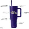 imageSimple Modern Officially Licensed NFL 40oz Tumbler with Handle and Straw Lid  Football Thermos Gifts for Men Women Christmas  Trek Collection  Dallas CowboysBaltimore Ravens