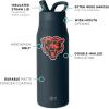 imageSimple Modern Officially Licensed NFL Green Bay Packers Water Bottle with Straw Lid  Leak Proof Insulated Stainless Steel Travel Thermos  Gifts for Men Women Mesa Collection  Green Bay PackersChicago Bears