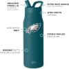 imageSimple Modern Officially Licensed NFL Green Bay Packers Water Bottle with Straw Lid  Leak Proof Insulated Stainless Steel Travel Thermos  Gifts for Men Women Mesa Collection  Green Bay PackersPhiladelphia Eagles
