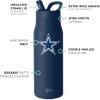 imageSimple Modern Officially Licensed NFL Green Bay Packers Water Bottle with Straw Lid  Leak Proof Insulated Stainless Steel Travel Thermos  Gifts for Men Women Mesa Collection  Green Bay PackersDallas Cowboys