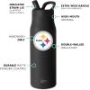 imageSimple Modern Officially Licensed NFL Green Bay Packers Water Bottle with Straw Lid  Leak Proof Insulated Stainless Steel Travel Thermos  Gifts for Men Women Mesa Collection  Green Bay PackersPittsburgh Steelers