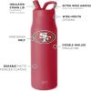 imageSimple Modern Officially Licensed NFL Green Bay Packers Water Bottle with Straw Lid  Leak Proof Insulated Stainless Steel Travel Thermos  Gifts for Men Women Mesa Collection  Green Bay PackersSan Francisco 49ers