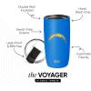 imageSimple Modern Officially Licensed NFL Pittsburgh Steelers 16oz Travel Coffee Tumbler with Flip Lid  Stainless Steel Cup  Football Gifts for Men Women  Voyager Collection  Pittsburgh SteelersLos Angeles Chargers