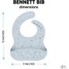 imageSimple Modern Silicon Bib Toddler food bib Disney Minnie Mouse Rainbows