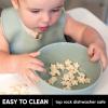 imageSimple Modern Silicone Bowl for Baby Toddler  Feeding Supplies Baby Food Bowls Dinnerware Dishes for Kids  Microwave Safe  Bennett Collection  Gray TrianglesBaby Shark Friends