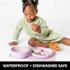 imageSimple Modern Silicone Placemat for Baby Toddlers Kids  NonSlip Baby Eating Table Food Mat for Restaurants and Dining Table  Piper Collection  Sea Glass SageMauve Me