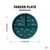 imageSimple Modern Silicone Plate for Baby and Toddler  Divided and Microwave Safe Plates for Kids  Parker Collection  Gray TrianglesSolid Mauve Me
