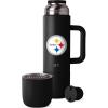 imageSimple Modern Officially Licensed NFL Pittsburgh Steelers 36oz Insulated Hot Beverage Bottle with 2 Mugs  Coffee Thermos  Twist and Pour Top  Travel Friendly  Roam Collection  Pittsburgh SteelersPittsburgh Steelers