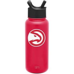 imageSimple Modern Officially Licensed NBA Water Bottle with Straw Lid Insulated Stainless Steel Thermos Gift  Summit Collection  32oz32 Ounces