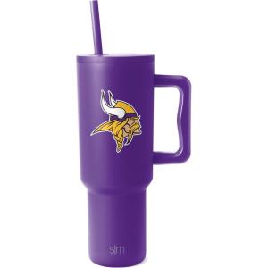 imageSimple Modern Officially Licensed NFL 40oz Tumbler with Handle and Straw Lid  Football Thermos Gifts for Men Women Christmas  Trek Collection  Dallas CowboysMinnesota Vikings
