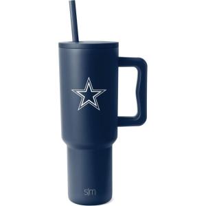 imageSimple Modern Officially Licensed NFL 40oz Tumbler with Handle and Straw Lid  Football Thermos Gifts for Men Women Christmas  Trek Collection  Dallas CowboysDallas Cowboys