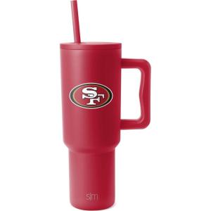 imageSimple Modern Officially Licensed NFL 40oz Tumbler with Handle and Straw Lid  Football Thermos Gifts for Men Women Christmas  Trek Collection  Dallas CowboysSan Francisco 49ers