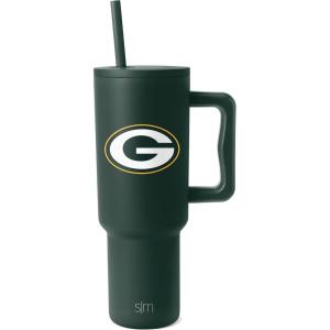 imageSimple Modern Officially Licensed NFL 40oz Tumbler with Handle and Straw Lid  Football Thermos Gifts for Men Women Christmas  Trek Collection  Dallas CowboysGreen Bay Packers