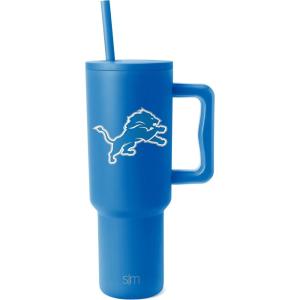 imageSimple Modern Officially Licensed NFL 40oz Tumbler with Handle and Straw Lid  Football Thermos Gifts for Men Women Christmas  Trek Collection  Dallas CowboysDetroit Lions