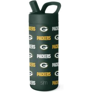 imageSimple Modern Officially Licensed NFL Green Bay Packers Water Bottle with Straw Lid  Leak Proof Insulated Stainless Steel Travel Thermos  Gifts for Men Women Mesa Collection  Green Bay PackersGreen Bay Packers